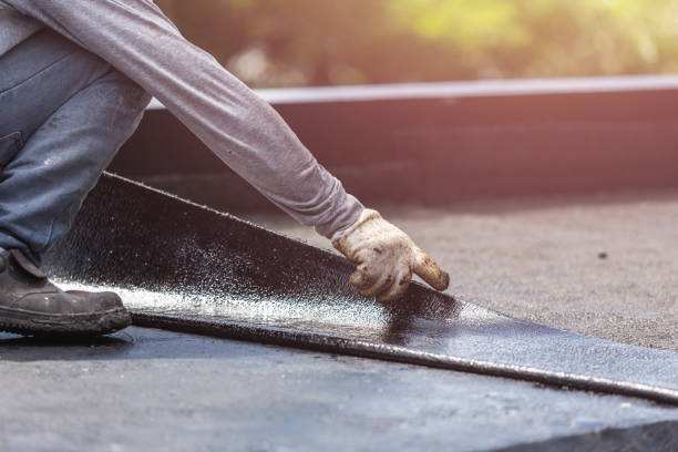 Professional Waterproofing technician working in Sheboygan, WI